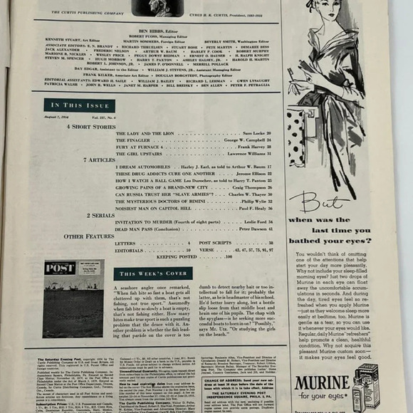 Saturday Evening Post from August 7,1954 - The Drug Addicts Who Cure One Another - Picture 4 of 11